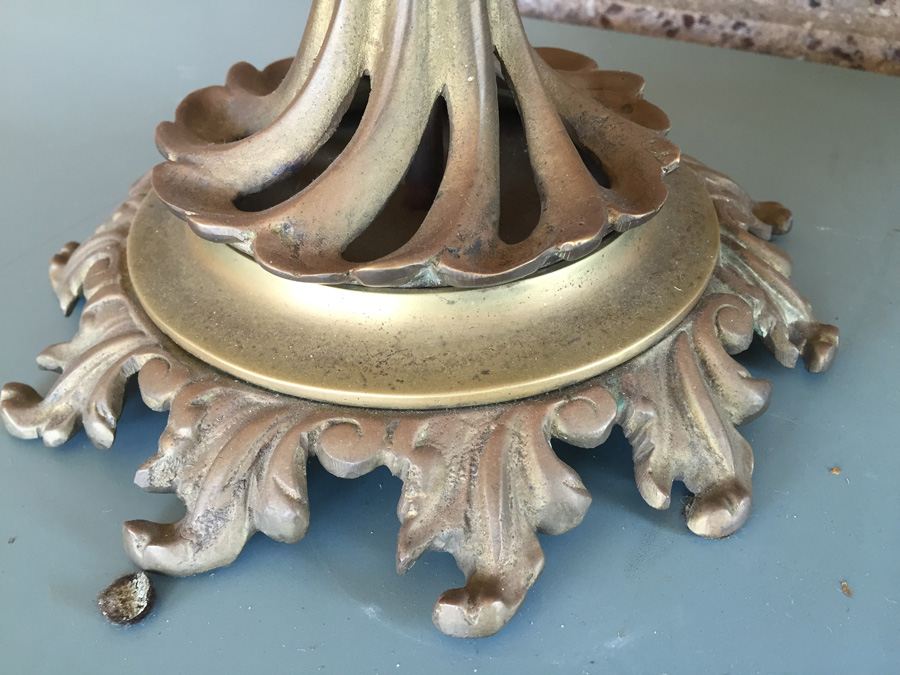 Vintage Heavy Brass Candelabra - Five Arm [Photo 3]