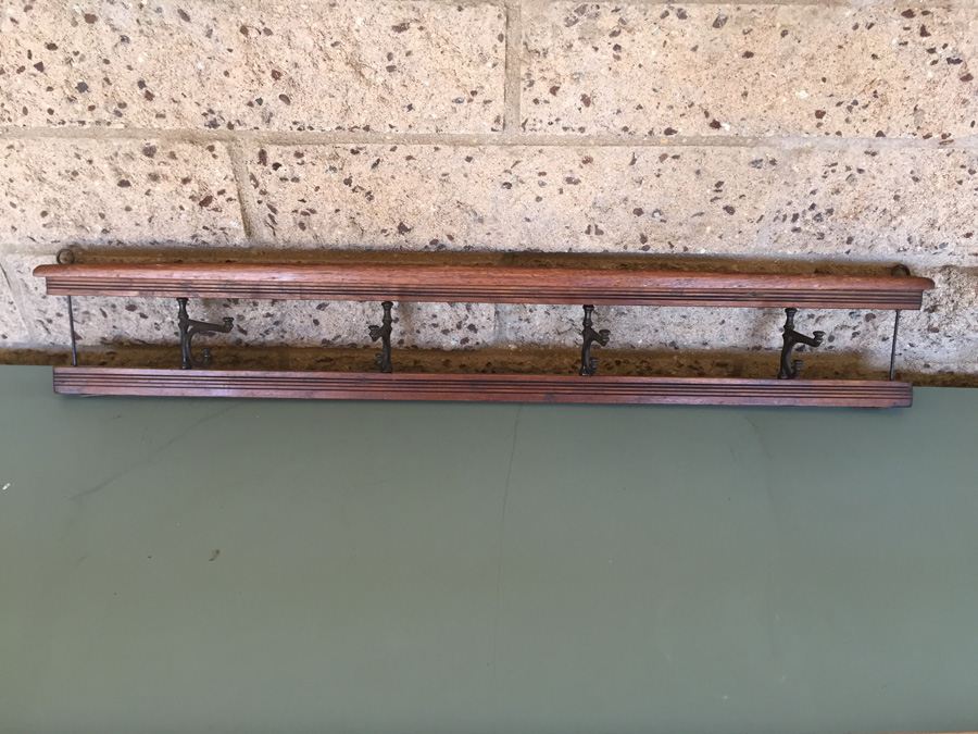 Vintage Wall Mounted Coat Hanger And Display Shelf [Photo 7]