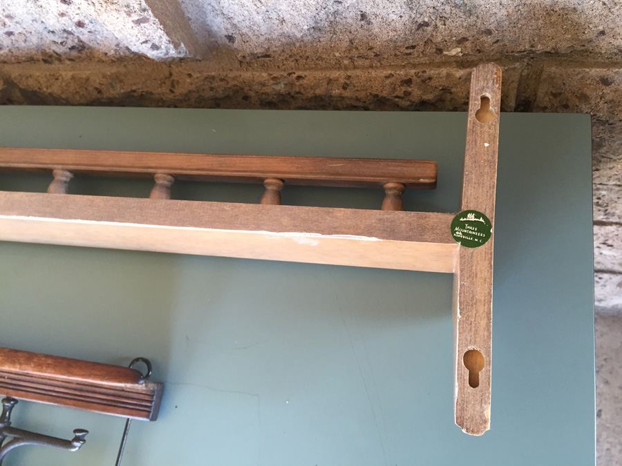 Vintage Wall Mounted Coat Hanger And Display Shelf [Photo 6]