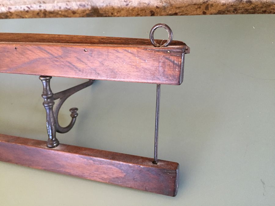 Vintage Wall Mounted Coat Hanger And Display Shelf [Photo 11]