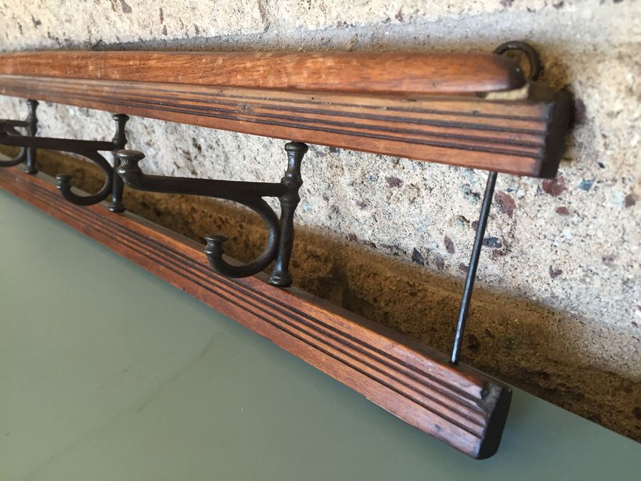 Vintage Wall Mounted Coat Hanger And Display Shelf [Photo 8]