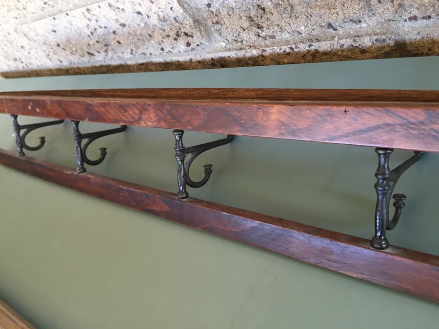 Vintage Wall Mounted Coat Hanger And Display Shelf [Photo 12]