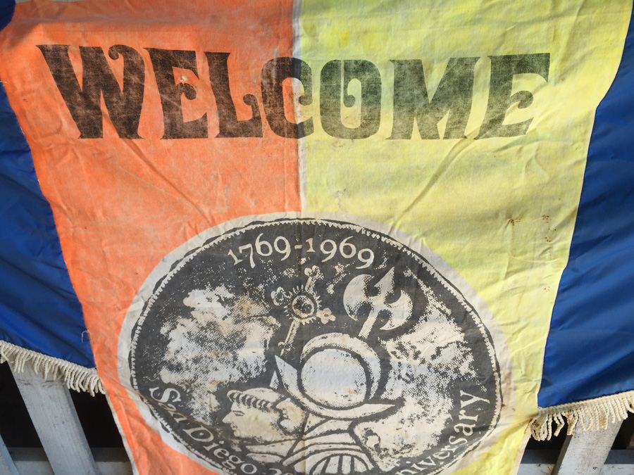 Vintage Banner Used During The 200th Anniversay Of San Diego In 1969 [Photo 2]