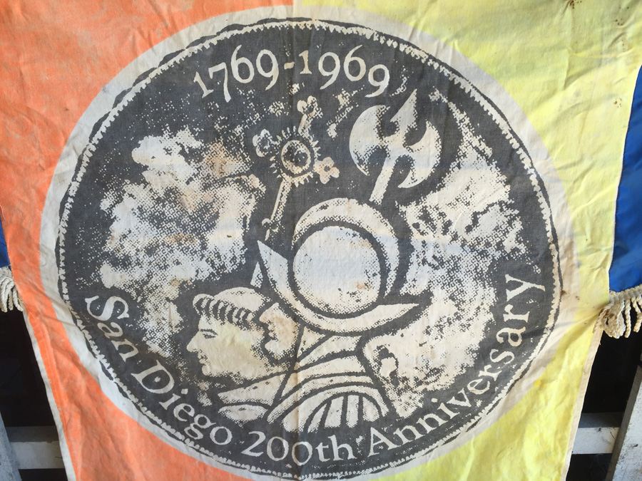 Vintage Banner Used During The 200th Anniversay Of San Diego In 1969 [Photo 5]