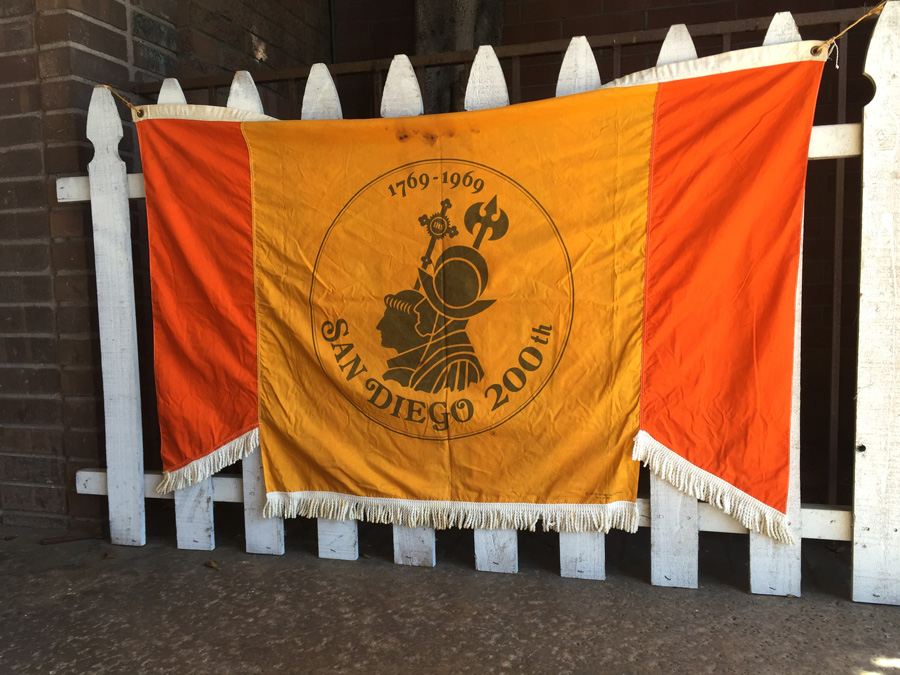 Vintage Banner Used During The 200th Anniversay Of San Diego In 1969 [Photo 6]