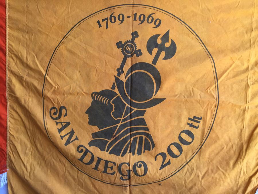 Vintage Banner Used During The 200th Anniversay Of San Diego In 1969 [Photo 5]