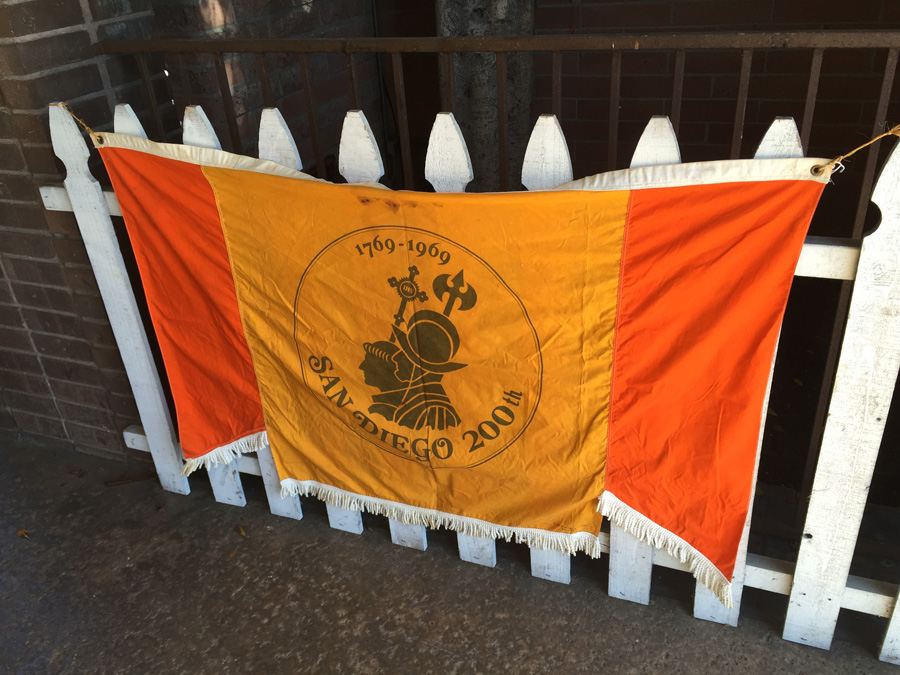 Vintage Banner Used During The 200th Anniversay Of San Diego In 1969 [Photo 3]
