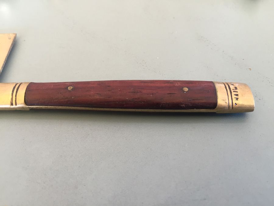 Vintage Brass Wood Teak Thai Thailand Flatware Set [Photo 3]