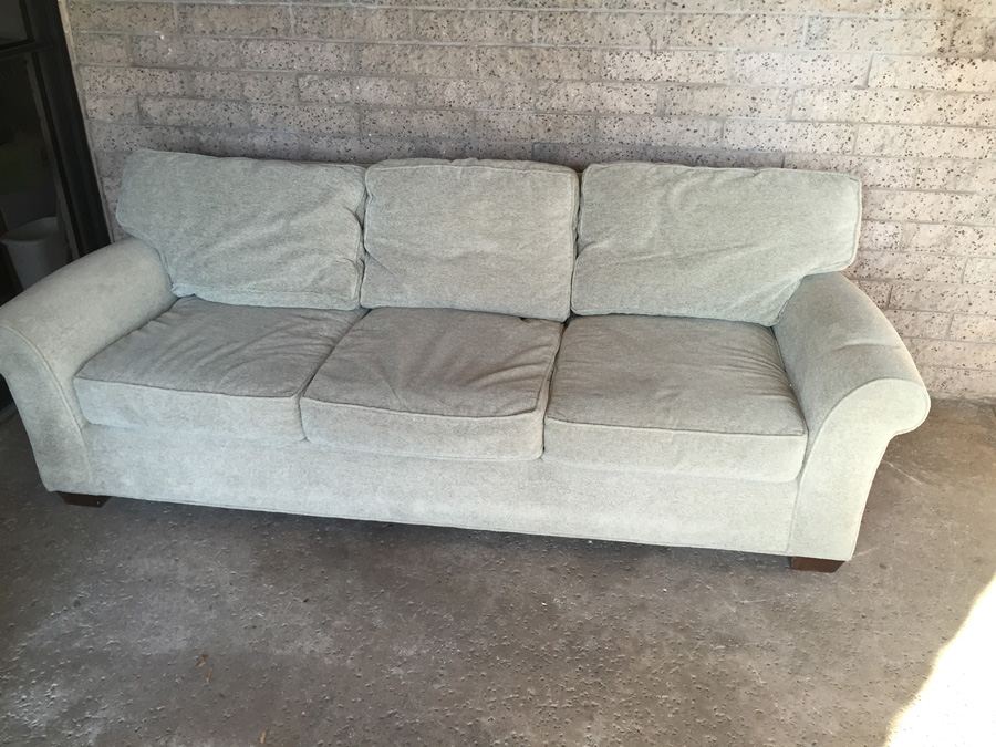 Lee Industries Light Brown Sofa In Excellent Condition [Photo 2]