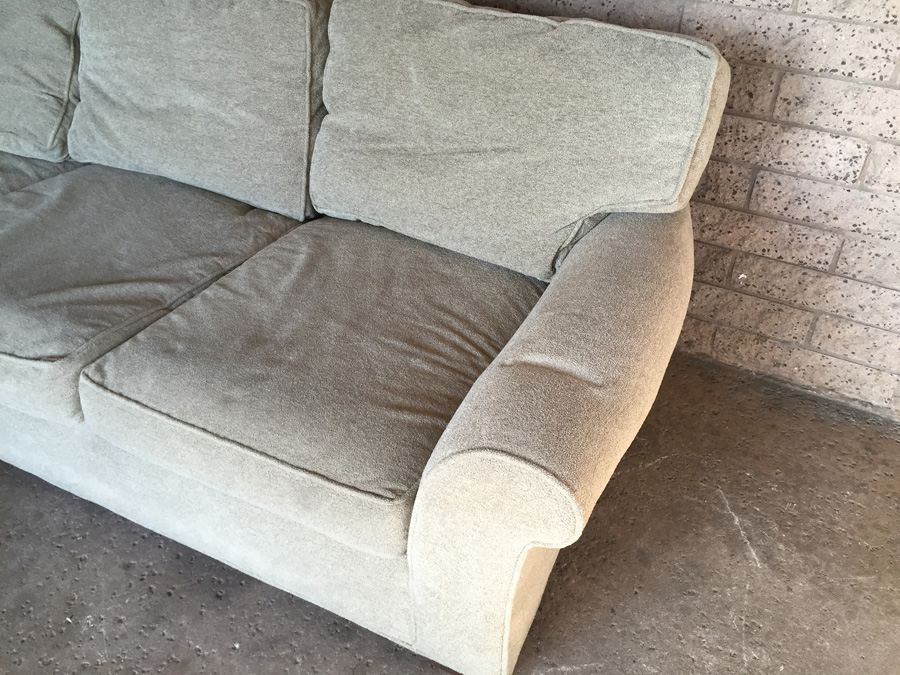 Lee Industries Light Brown Sofa In Excellent Condition [Photo 3]