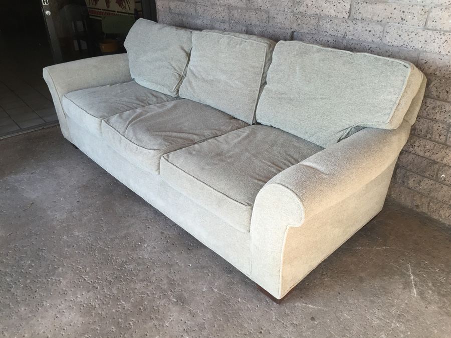 Lee Industries Light Brown Sofa In Excellent Condition [Photo 7]