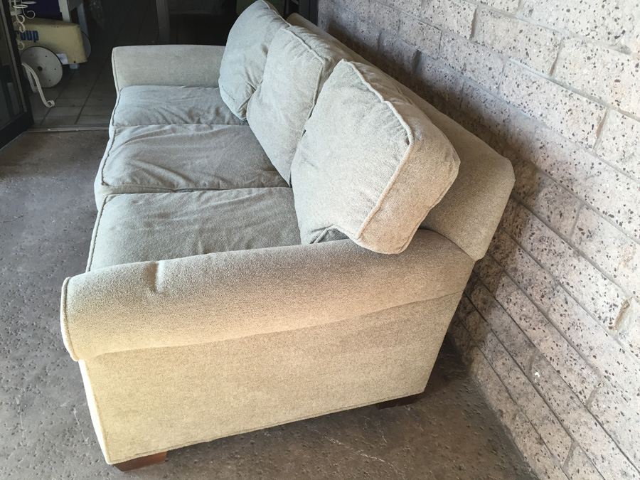 Lee Industries Light Brown Sofa In Excellent Condition [Photo 5]