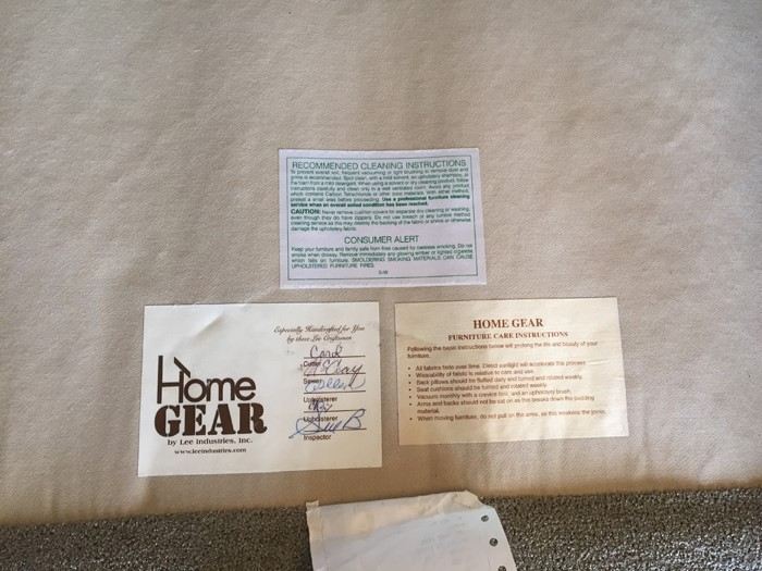 Lee Industries Light Brown Sofa In Excellent Condition [Photo 8]