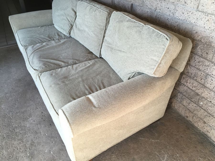 Lee Industries Light Brown Sofa In Excellent Condition [Photo 6]