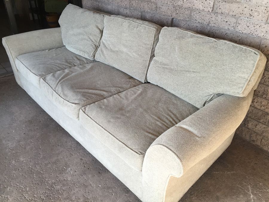 Lee Industries Light Brown Sofa In Excellent Condition [Photo 4]