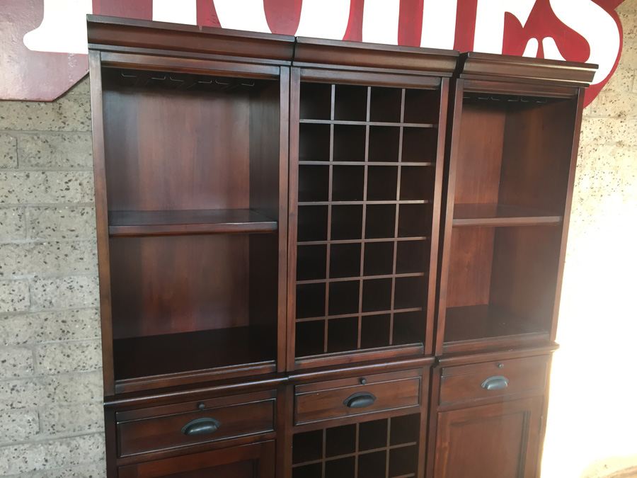 Pottery Barn Modular Cabinet  Wall Unit Wine Storage [Photo 7]