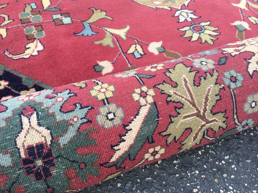 Large Handmade Wool Area Rug 9' x 11' 10'