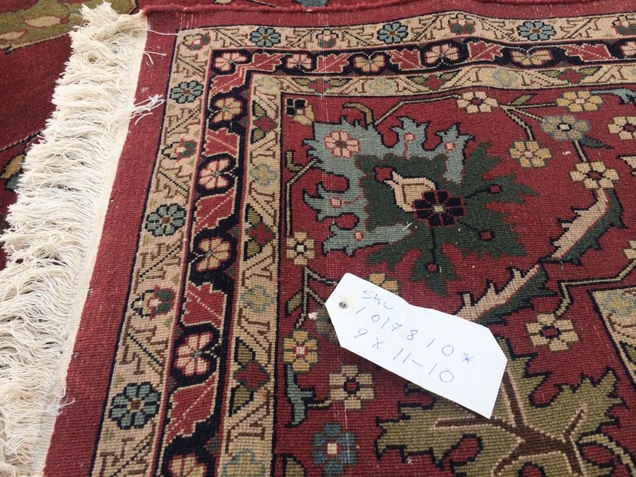 Large Handmade Wool Area Rug - 9' x 11' 10' [Photo 6]