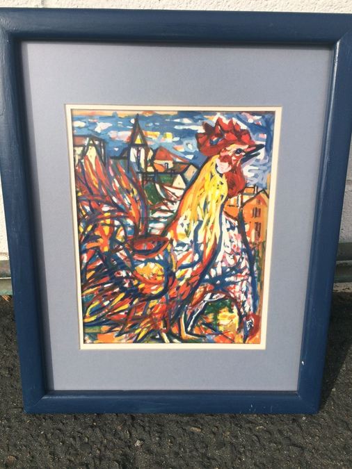 Framed Rooster Print [Photo 1]