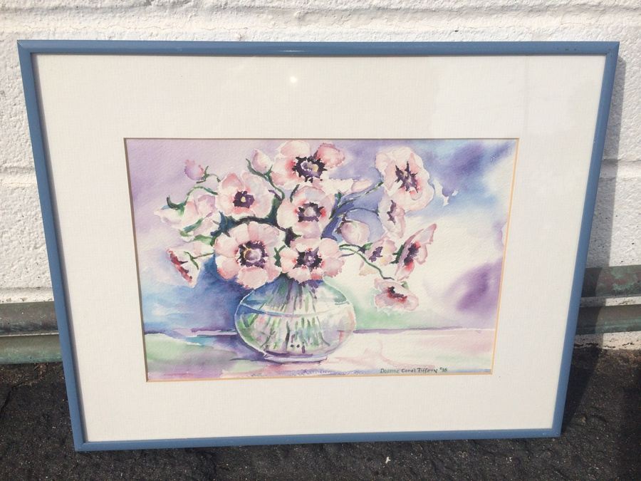 Framed Original Watercolor by Deanne Carol Tiffany [Photo 1]