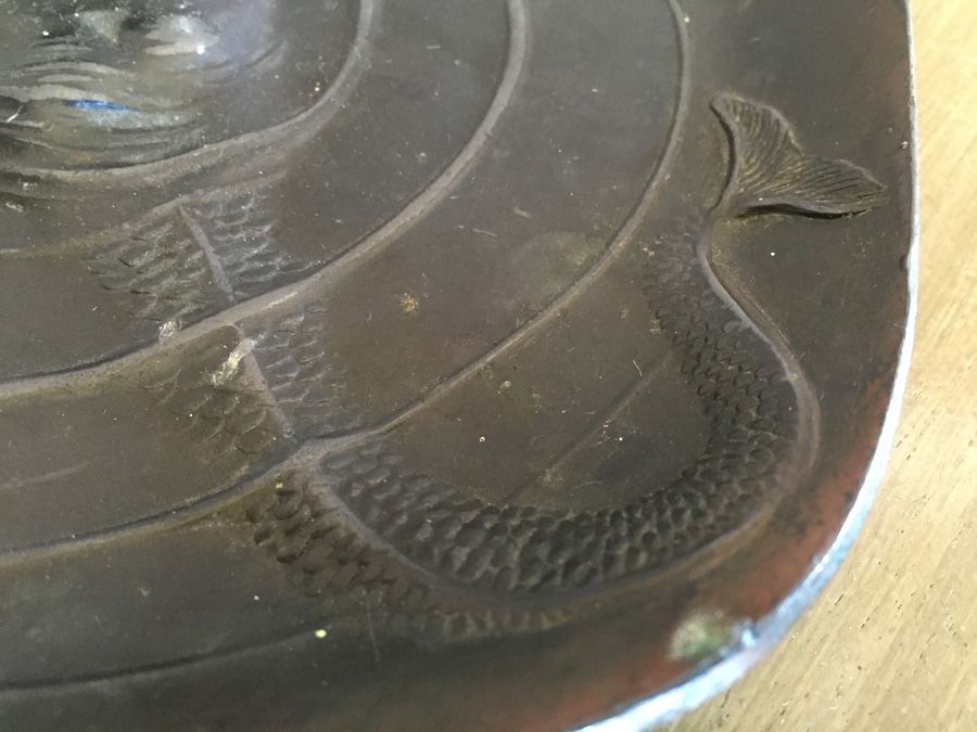 Art Nouveau Style Bronzed Mermaid Calling Card Tray or Dresser Tray - Estimate $300-$350 [Photo 7]