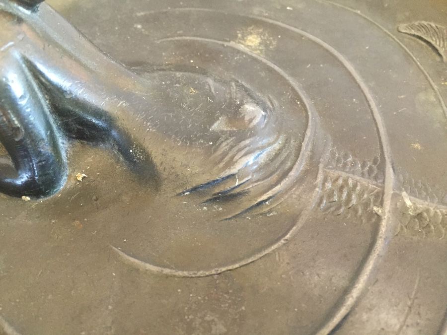 Art Nouveau Style Bronzed Mermaid Calling Card Tray or Dresser Tray - Estimate $300-$350 [Photo 6]