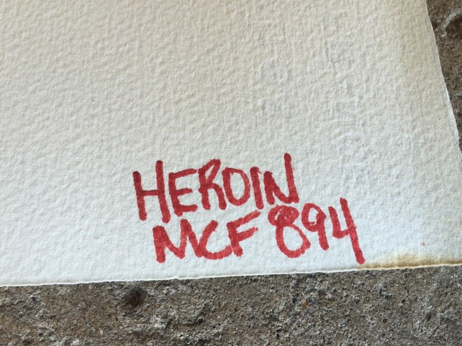 Original Urban Artwork Titled Heroin Signed MCF 894 (Melvin) [Photo 3]