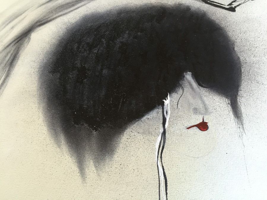 Original Urban Artwork 'In Comfortable Lie' Signed MCF 1/92 (Melvin) [Photo 3]