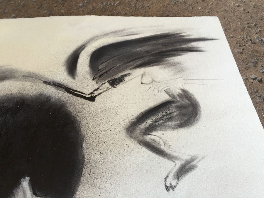 Original Urban Artwork 'In Comfortable Lie' Signed MCF 1/92 (Melvin) [Photo 4]