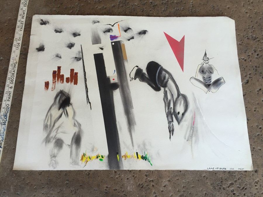 Original Urban Artwork Titled 'Leap Of Faith' 392 By MCF