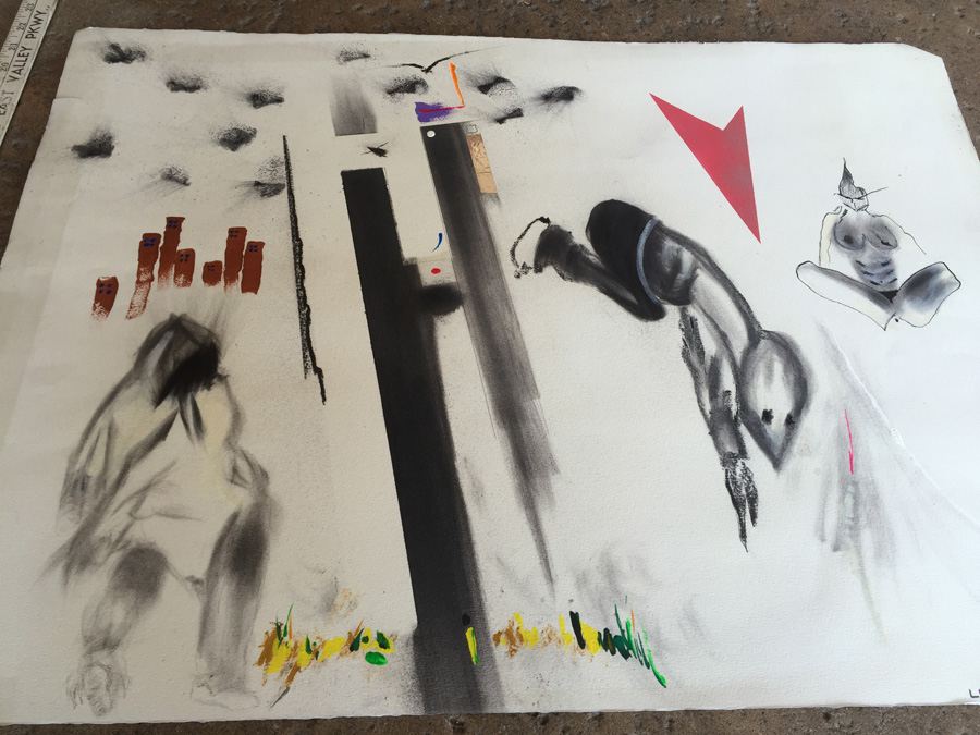 Original Urban Artwork Titled 'Leap Of Faith' 392 By MCF [Photo 4]