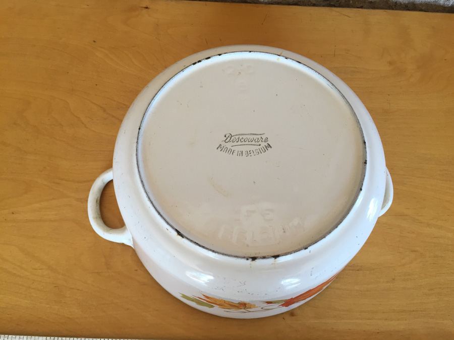 Vintage Descoware Autumn Leaf Dutch Oven - Made in Belgium [Photo 10]