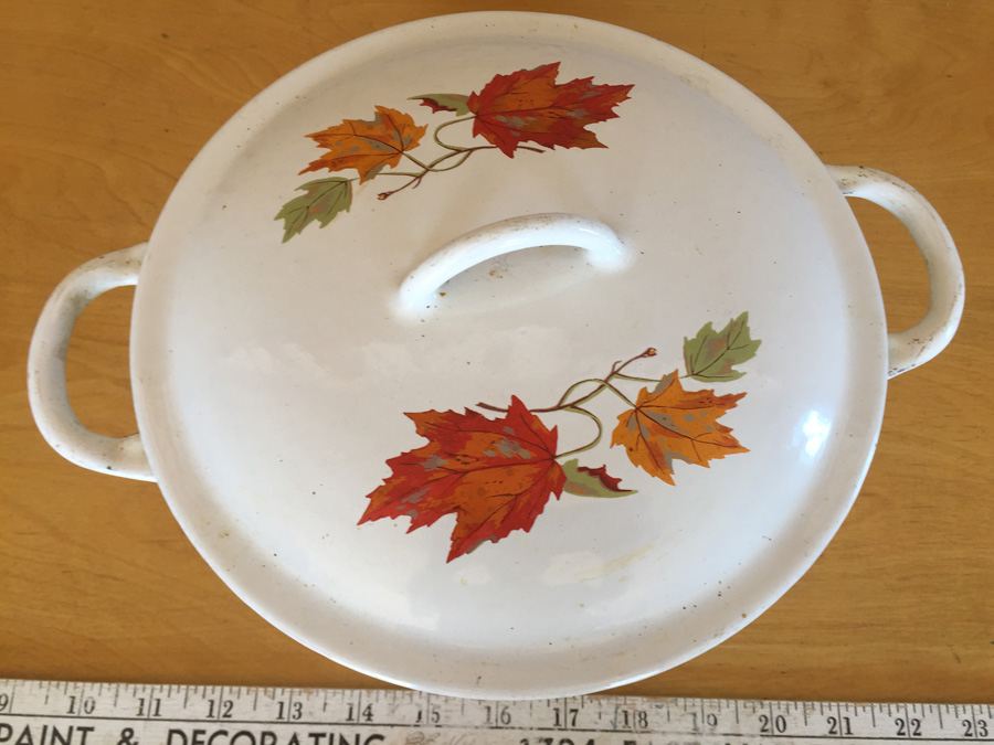 Vintage Descoware Autumn Leaf Dutch Oven - Made in Belgium [Photo 5]