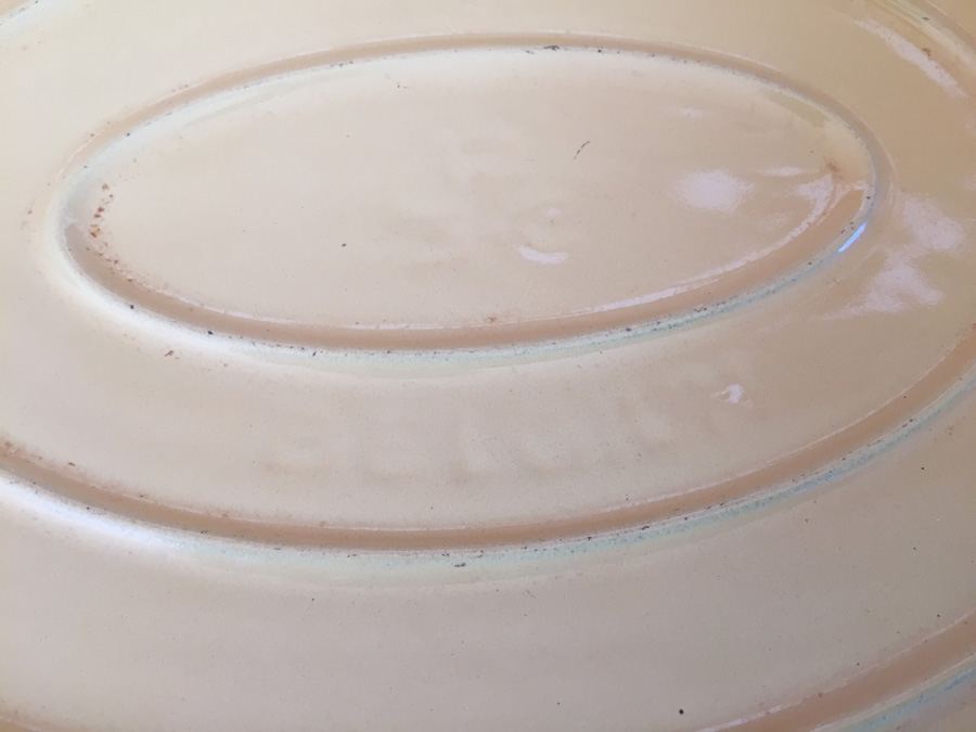 Vintage Descoware Yellow Dutch Oven - Made in Belgium [Photo 5]