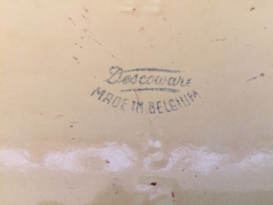 Vintage Descoware Yellow Dutch Oven - Made in Belgium [Photo 9]