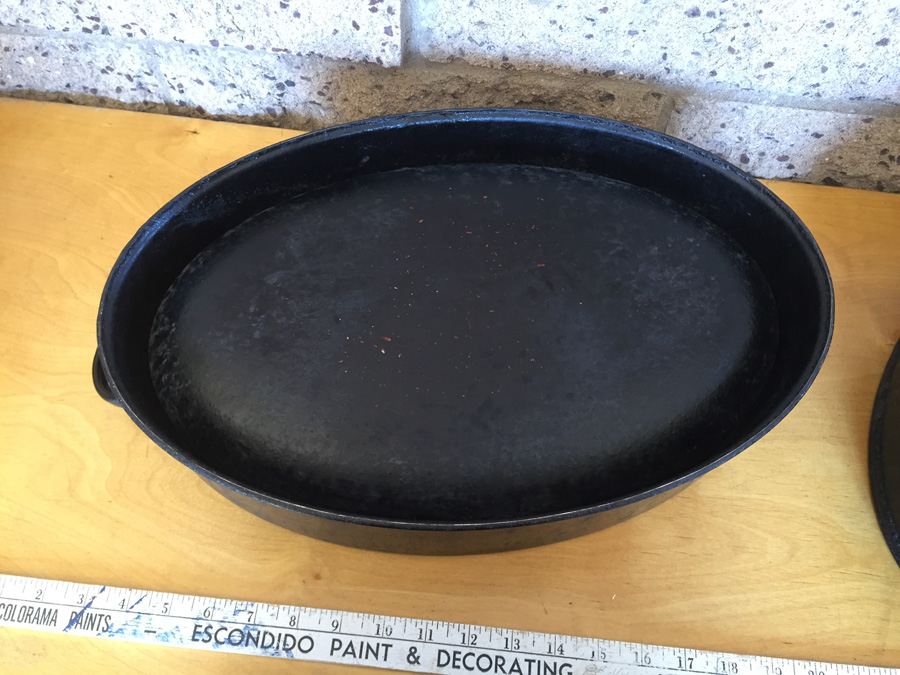 Pair Of Vintage SAVORY Roaster Enameled Roasting Pan Roast Double-Walled [Photo 9]