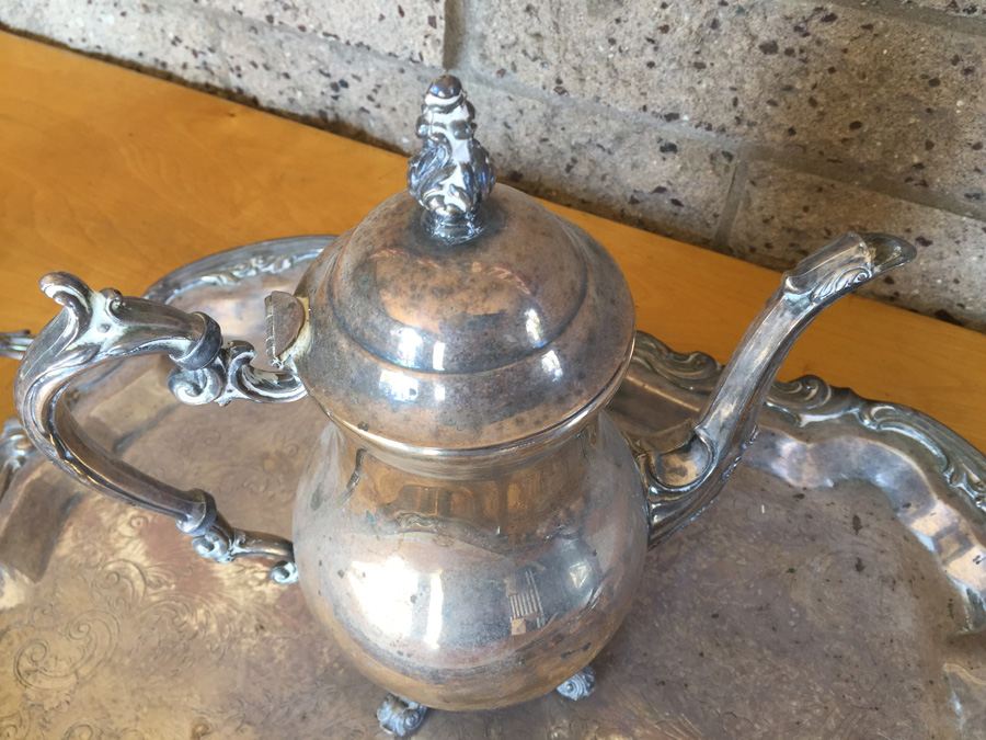 Coffee & Tea Set With Footed Serving Tray (EP) [Photo 13]