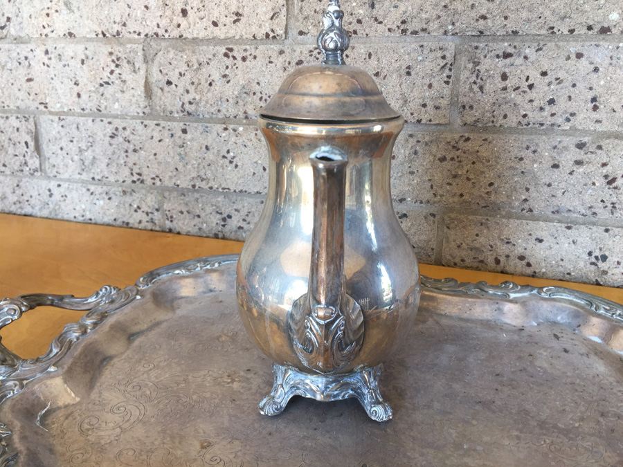 Coffee & Tea Set With Footed Serving Tray (EP) [Photo 16]