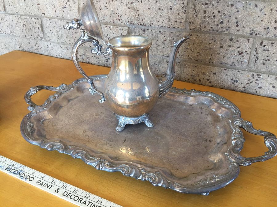 Coffee & Tea Set With Footed Serving Tray (EP) [Photo 15]