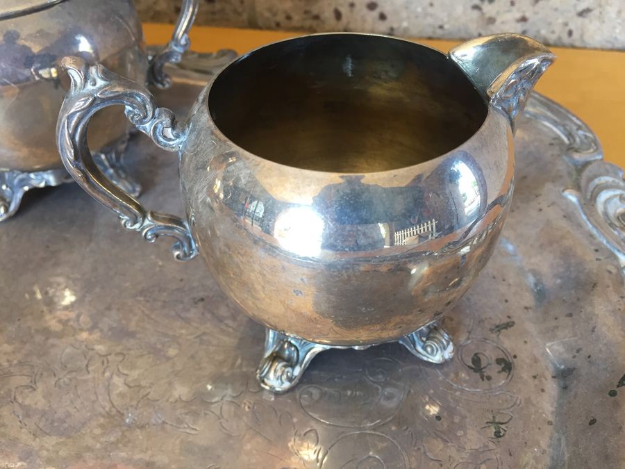 Coffee & Tea Set With Footed Serving Tray (EP) [Photo 8]