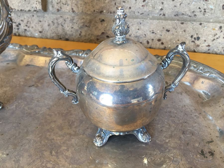 Coffee & Tea Set With Footed Serving Tray (EP) [Photo 10]