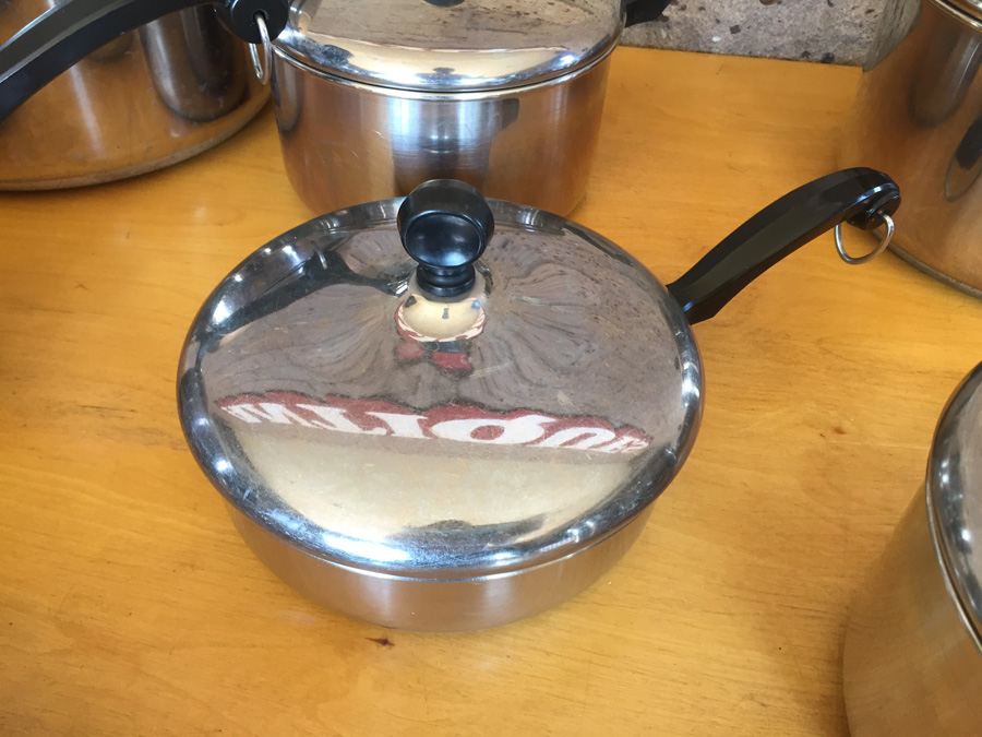 Vintage Farberware Aluminum Clad Stainless Steel Lided Pots & Pans (9 Pieces) [Photo 5]