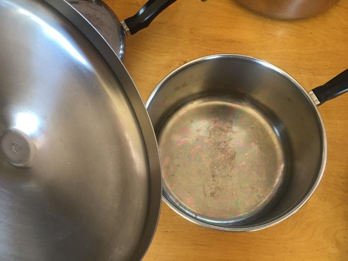 Vintage Farberware Aluminum Clad Stainless Steel Lided Pots & Pans (9 Pieces) [Photo 14]