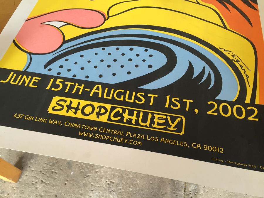 Niagara Print On Heavy Stock Paper Promoting 'Shop Chuey' Art Gallery in Chinatown, Los Angeles CA - Now Closed [Photo 8]