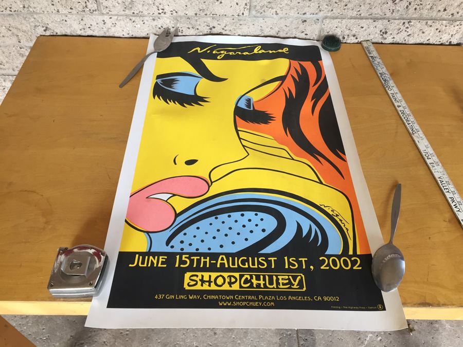 Niagara Print On Heavy Stock Paper Promoting 'Shop Chuey' Art Gallery in Chinatown, Los Angeles CA - Now Closed [Photo 1]