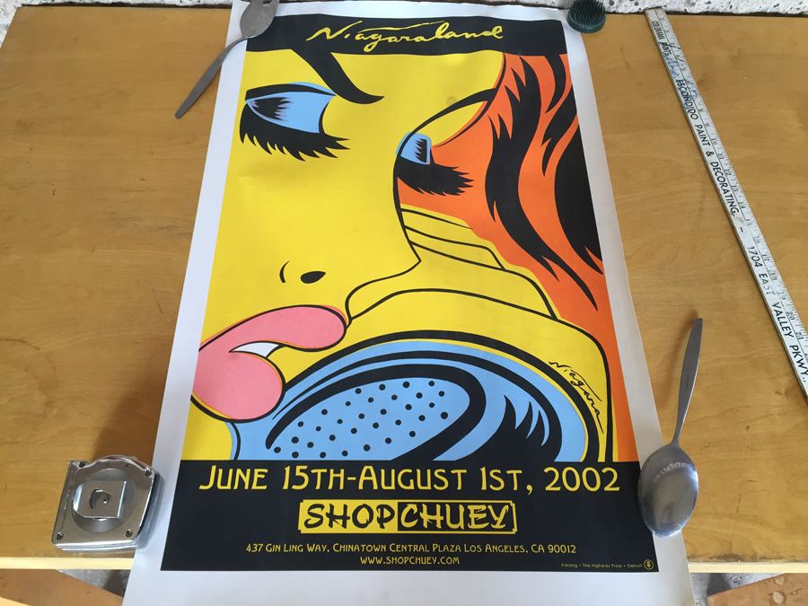 Niagara Print On Heavy Stock Paper Promoting 'Shop Chuey' Art Gallery in Chinatown, Los Angeles CA - Now Closed [Photo 2]
