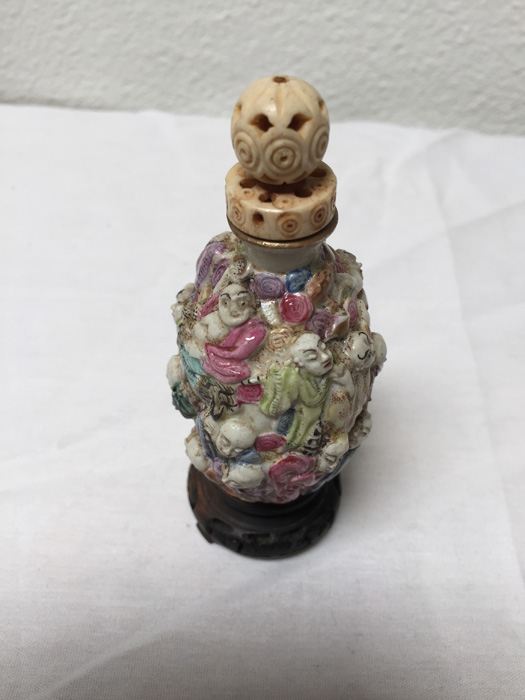 Vintage Chinese Snuff Bottle Signed [Photo 7]