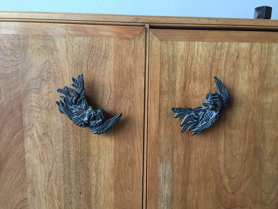 Pair Of Vintage Asian Cabinets [Photo 20]