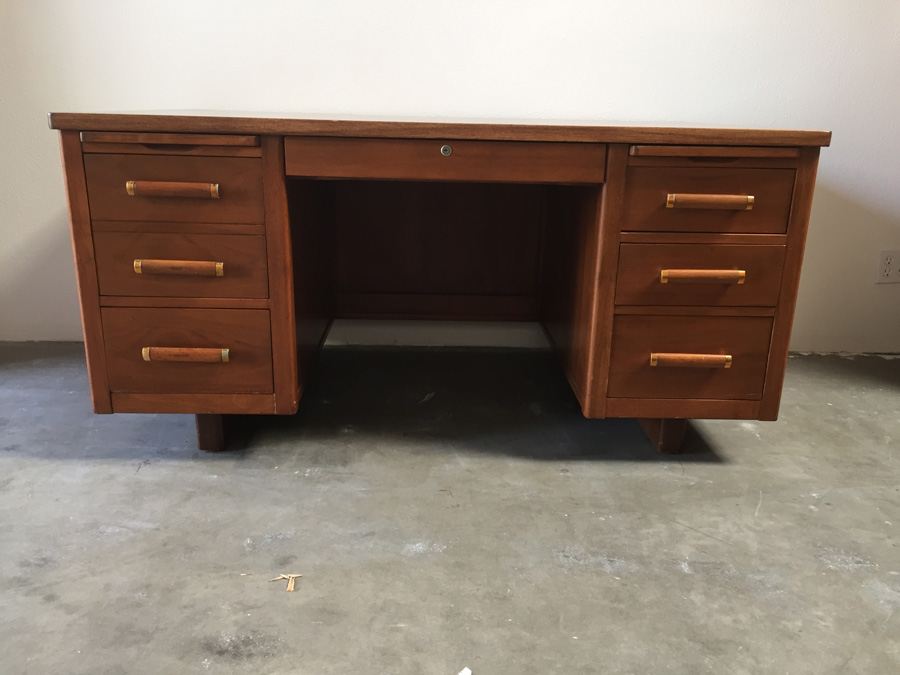 Mid-Century Wooden Desk
