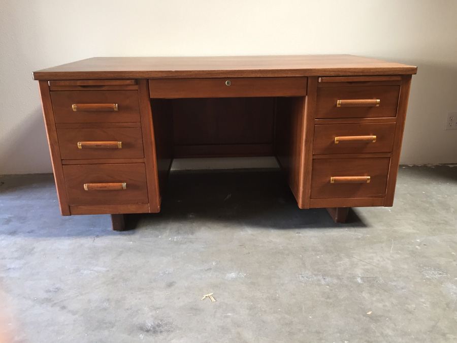 Mid-Century Wooden Desk